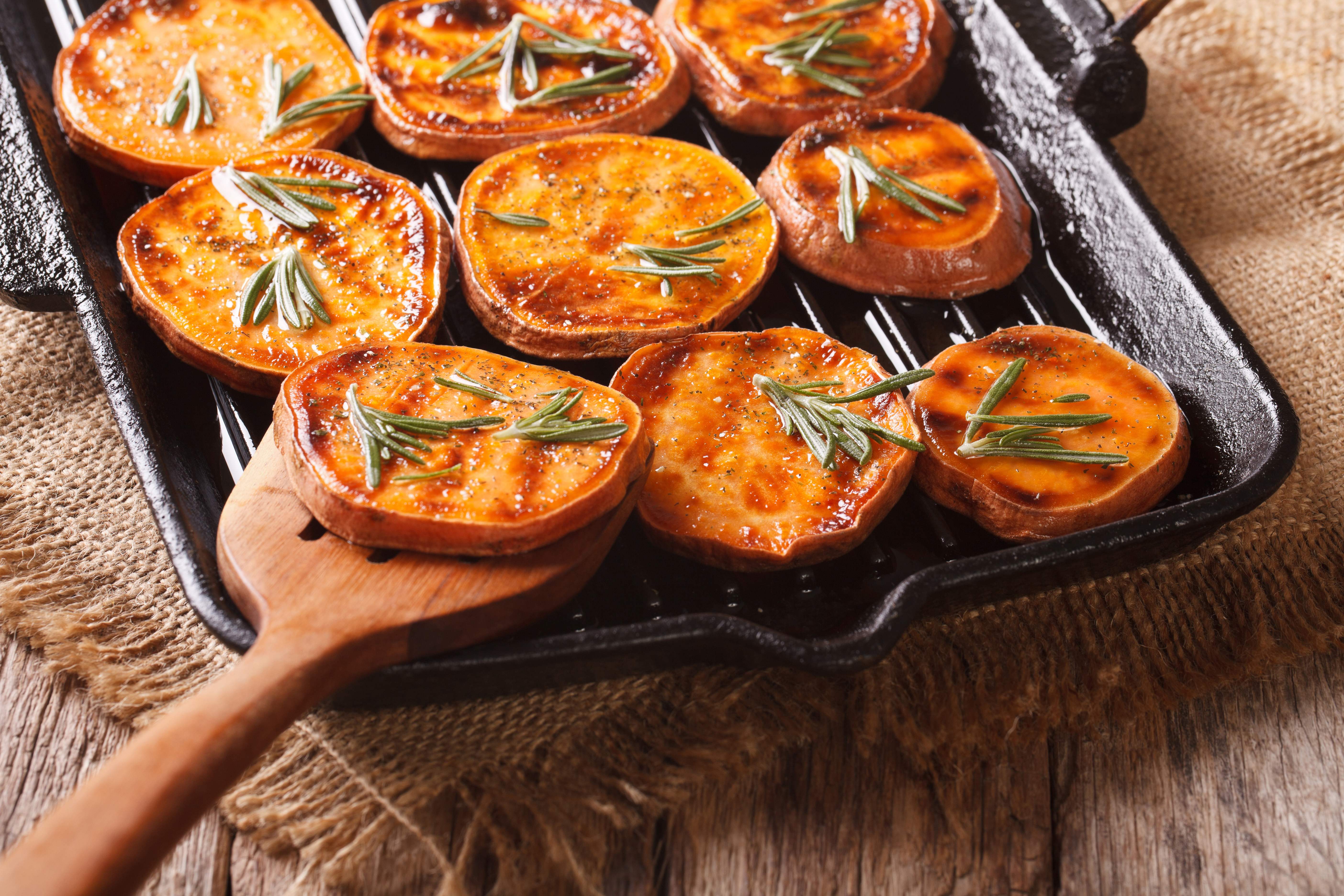 Patates douces grillées au barbecue